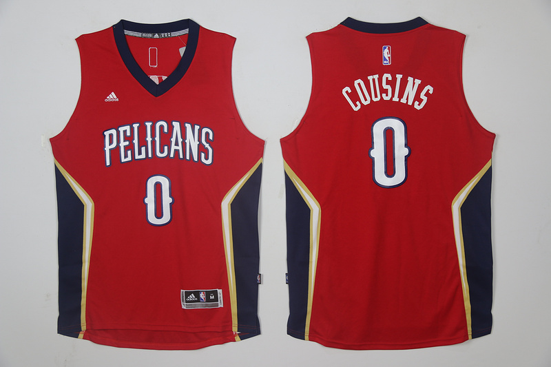 2017 NBA New Orleans Pelicans #0 Cousins red Jersey